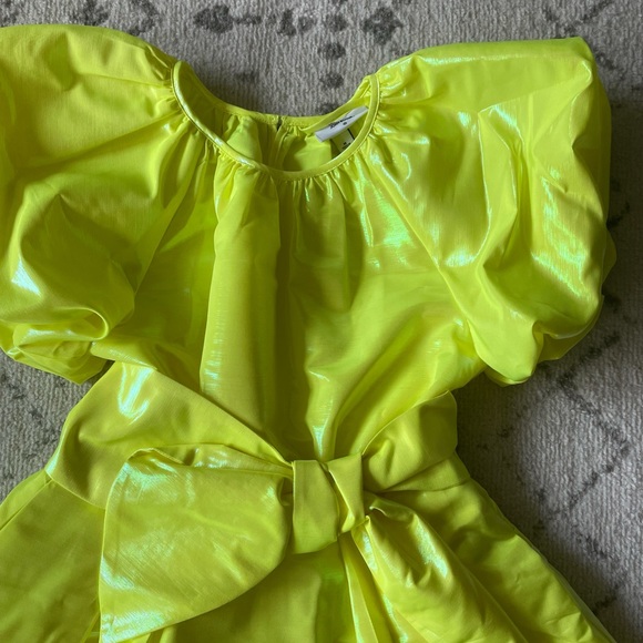 Christopher John Rogers For Target Puff Sleeve Tie Waist Volume Dress - Picture 3 of 5